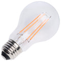 Satco S14390 8W LED A19 A-Shape Bulb, E26 Base, 800 Lumens, Clear