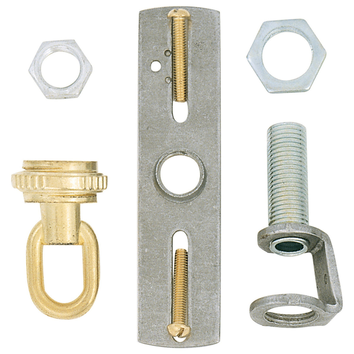 Satco S70-350 Screw Collar Loop Kit, Brass Finish