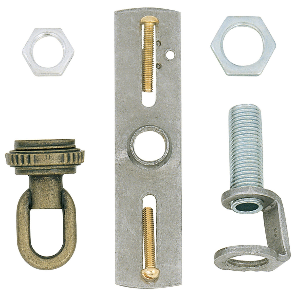 Satco S70-352 Loop And Ring Kit, Antique Brass Finish