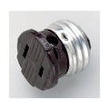 Satco S70-542 Bakelite Female Screw Plug, Brown Finish