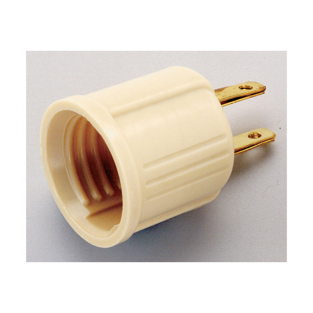 Satco S70-544 Bakelite Socket Adapter, Ivory Finish