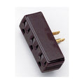 Satco S70-547 Triple Tap Adapter, Brown Finish
