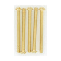 Satco S70-636 5 Round Head Screws, 8/32, Brass Plated Finish