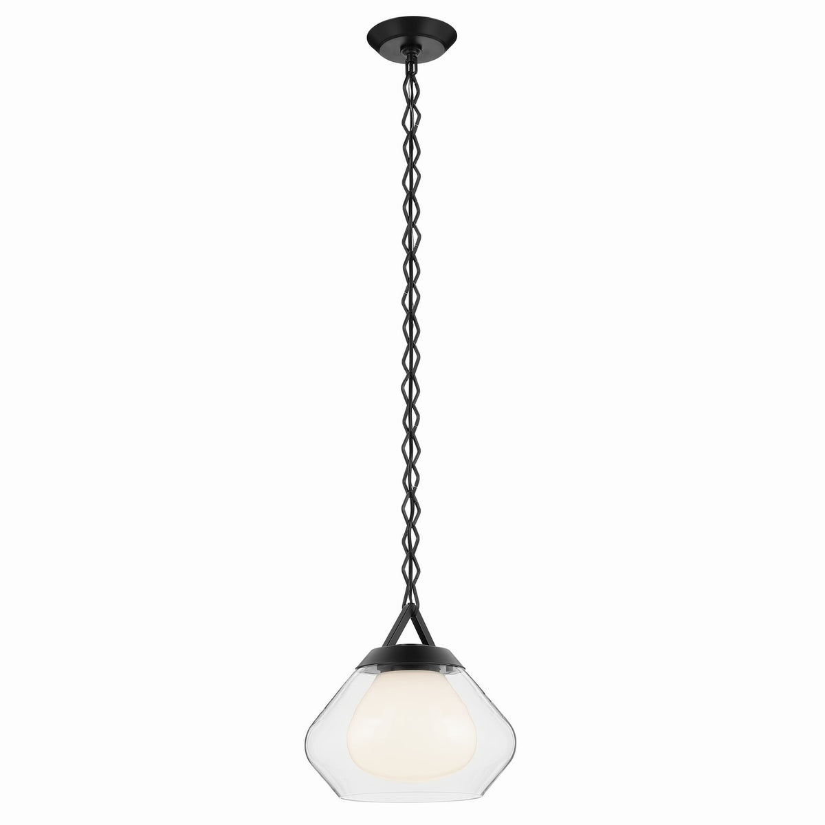 Nella One Light Pendant in Black