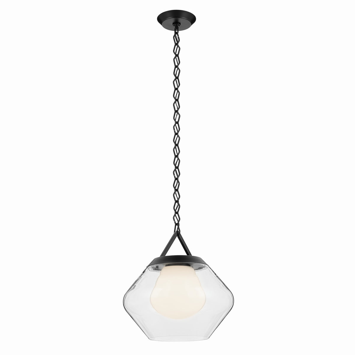 Nella One Light Pendant in Black