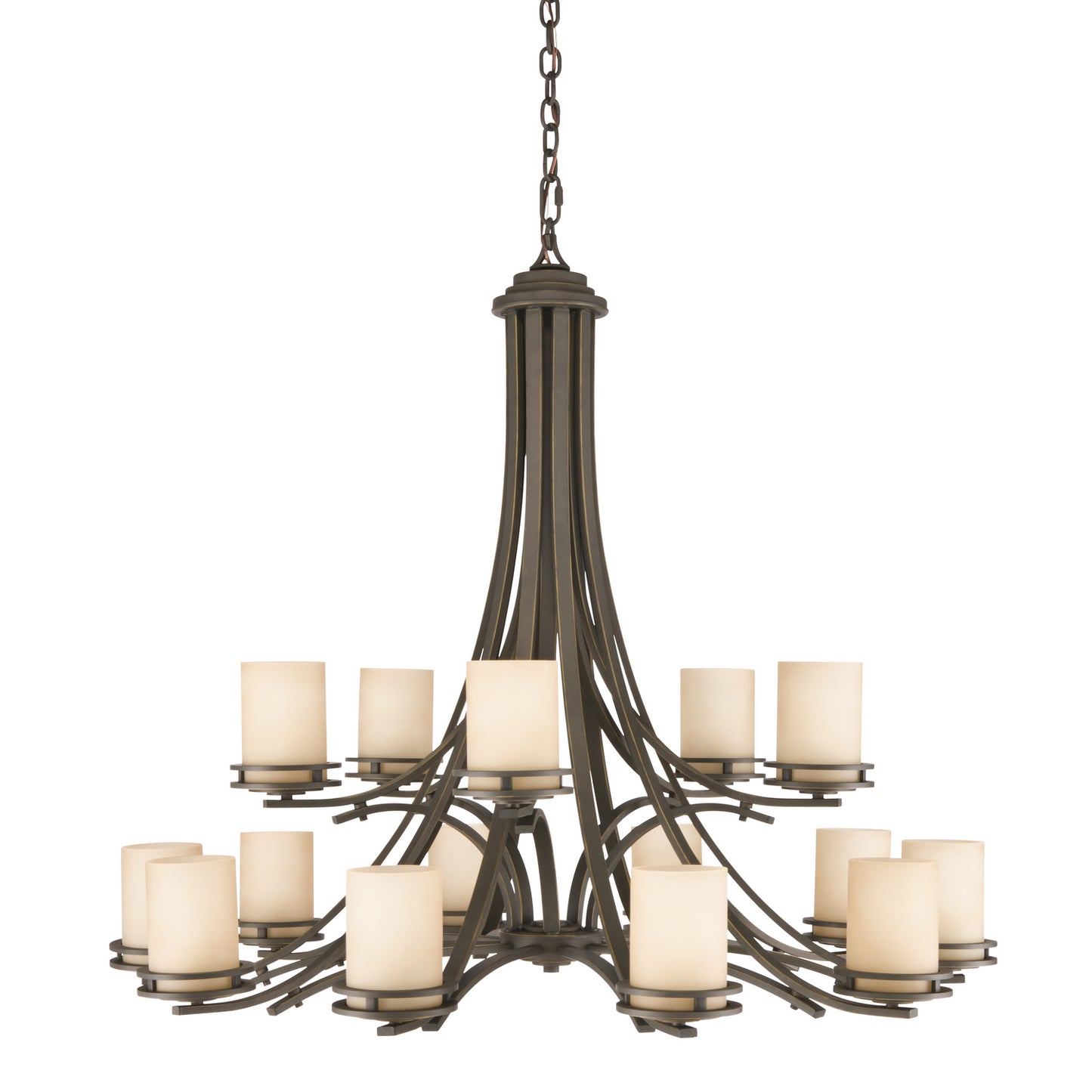 Hendrik 15 Light Chandelier in Olde Bronze