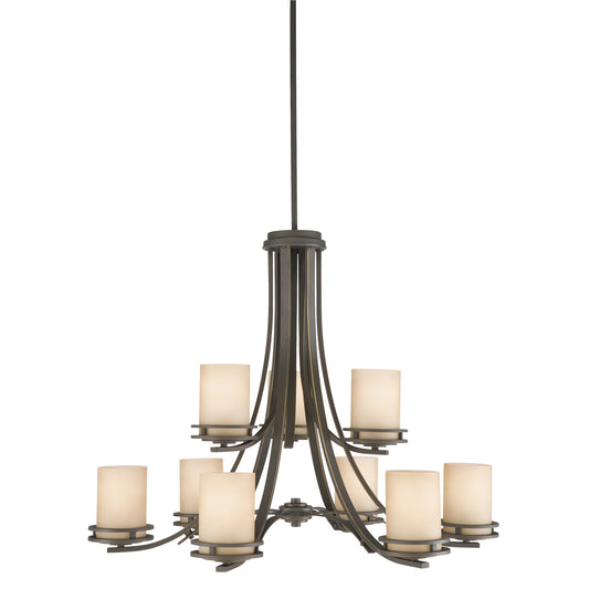 Hendrik Nine Light Chandelier in Olde Bronze