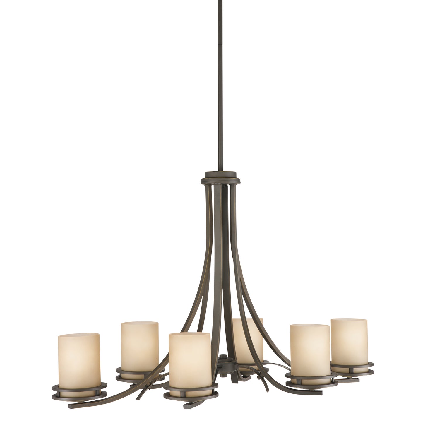 Hendrik Six Light Chandelier in Olde Bronze