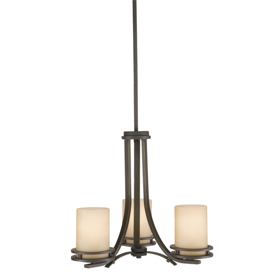 Hendrik Three Light Chandelier in Olde Bronze