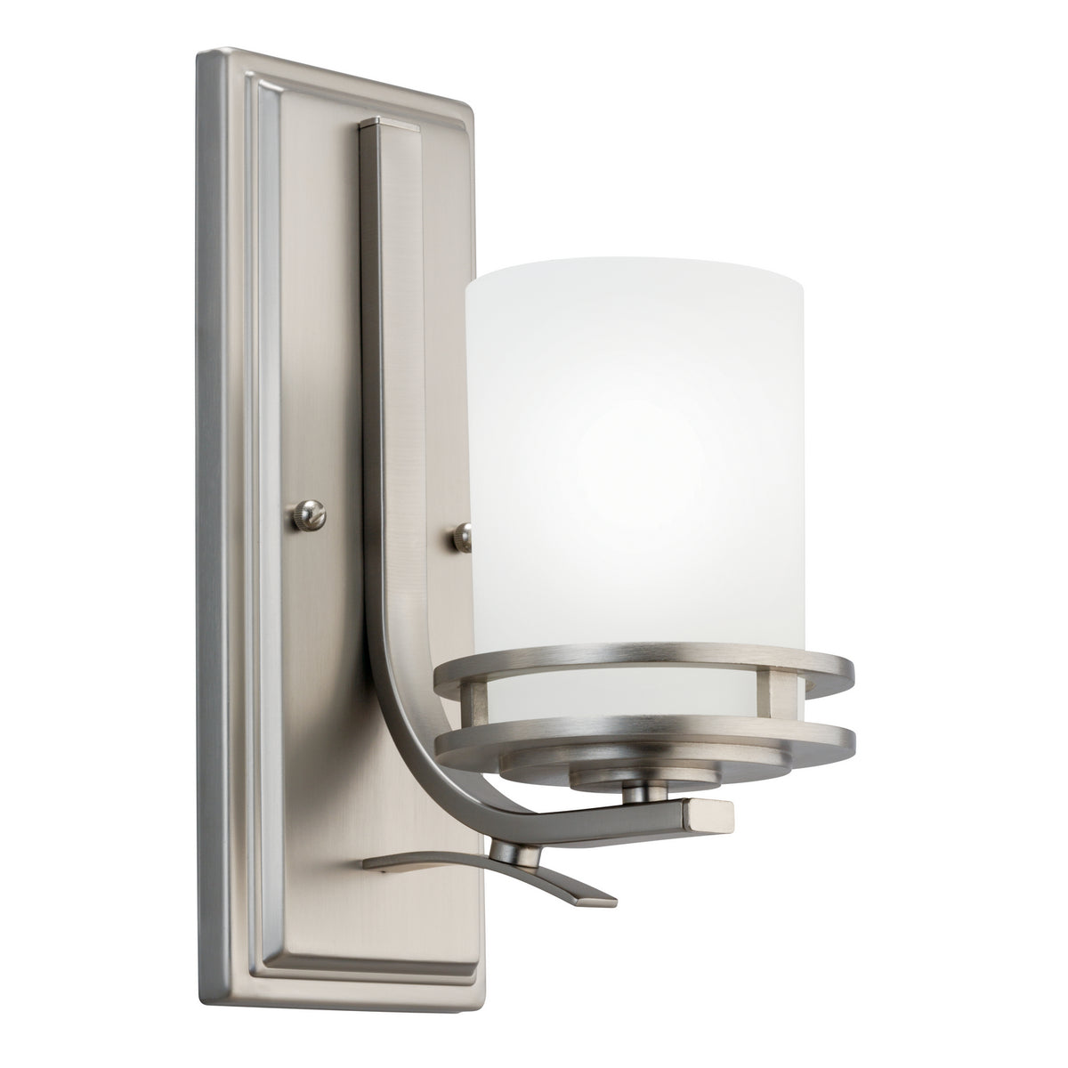 Hendrik One Light Wall Sconce in Brushed Nickel
