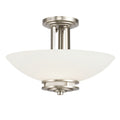 Hendrik Two Light Semi Flush Mount in Brushed Nickel