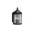 Kirkwood Three Light Outdoor Wall Mount in Black