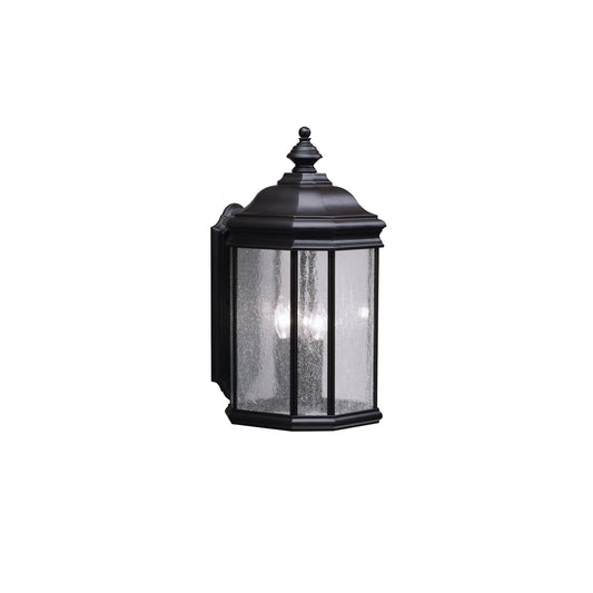 Kirkwood Three Light Outdoor Wall Mount in Black