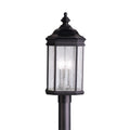 Kirkwood Three Light Outdoor Post Mount in Black