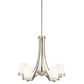 Hendrik Five Light Chandelier in Brushed Nickel