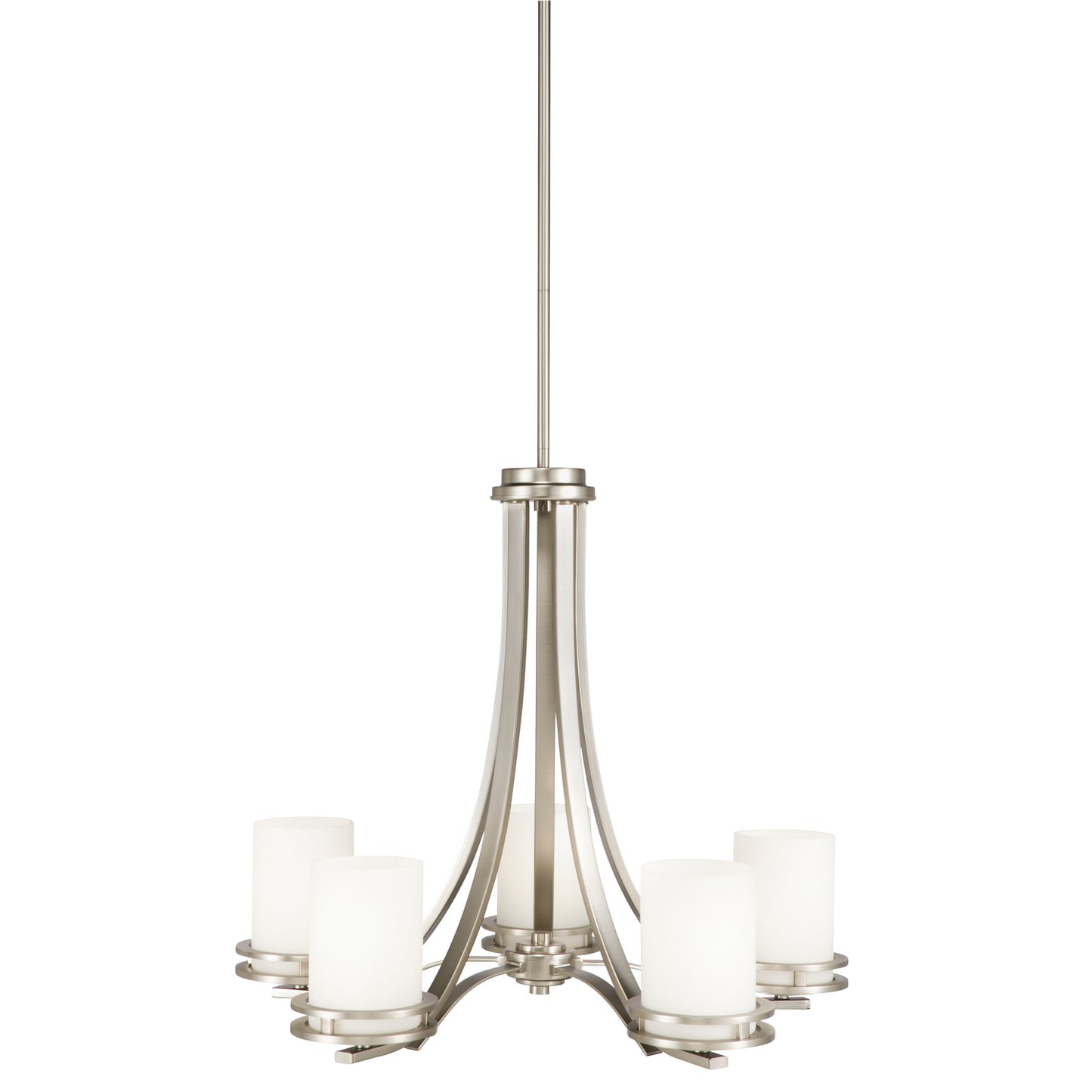 Hendrik Five Light Chandelier in Brushed Nickel