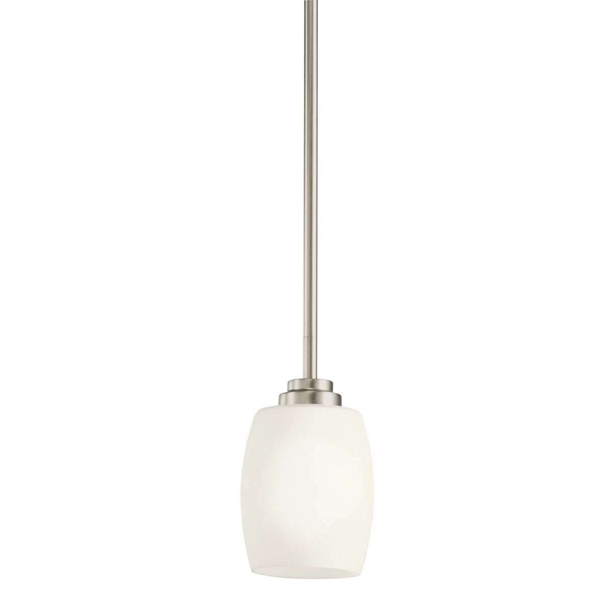 Eileen One Light Mini Pendant in Brushed Nickel