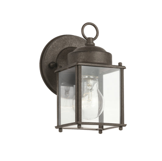 One Light Outdoor Wall Mount in Tannery Bronze