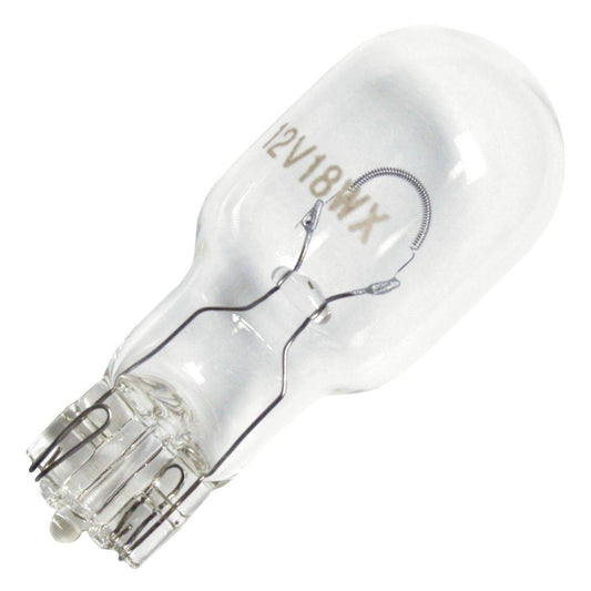 18W 12V WEDGE T5 CLEAR XENON BULBS