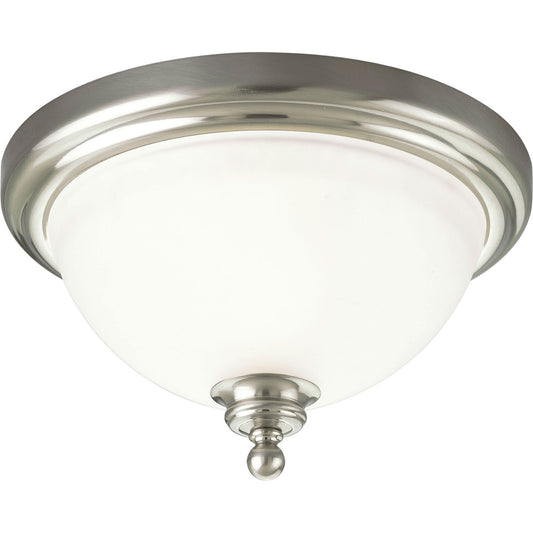 Madison One Light Flush Mount in Brushed Nickel