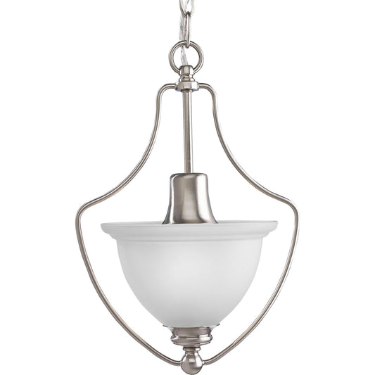 Madison One Light Foyer Pendant in Brushed Nickel