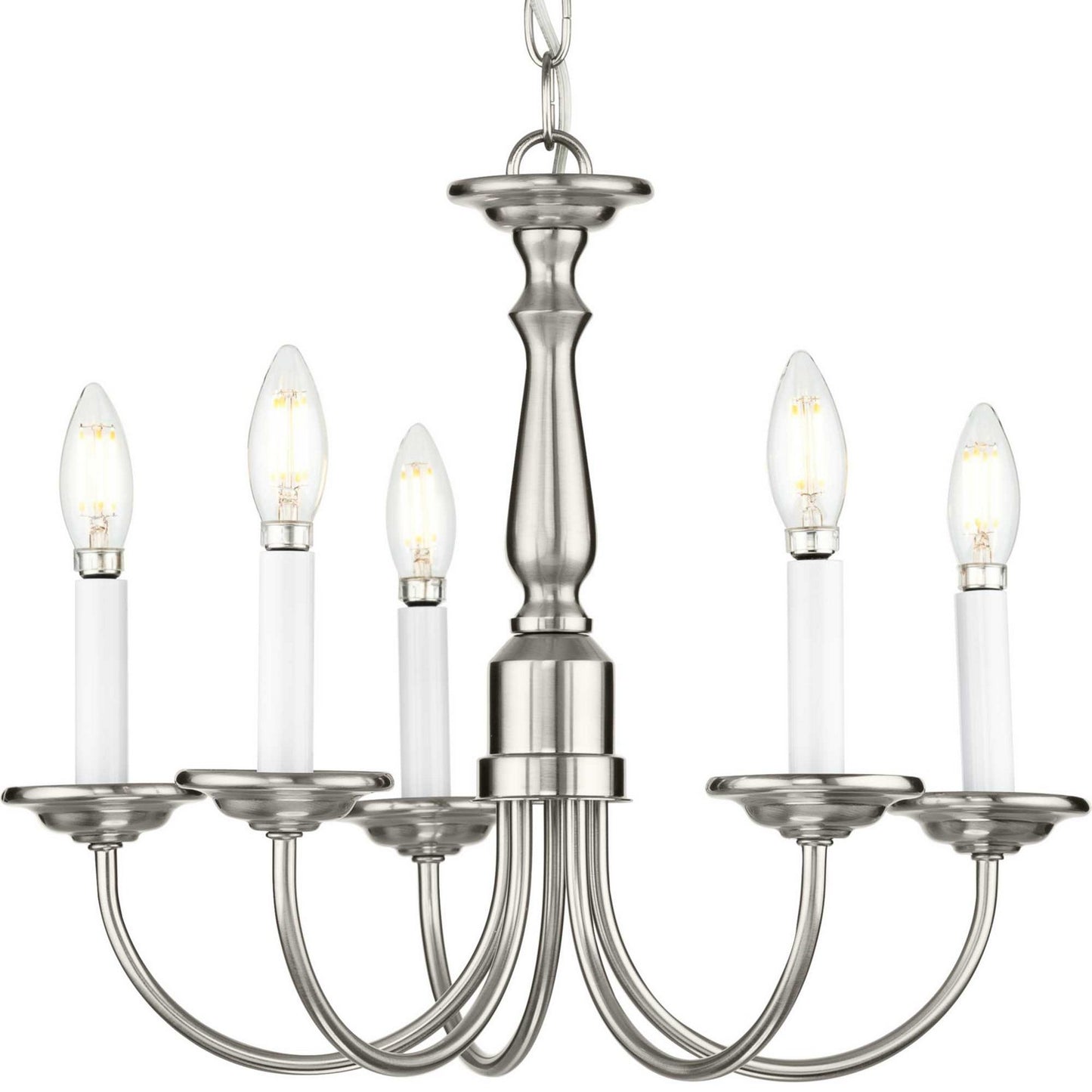 Progress Lighting - P4009-09 - Five Light Chandelier - Five Light - Brushed Nickel