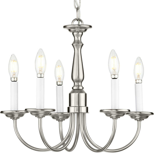 Progress Lighting - P4009-09 - Five Light Chandelier - Five Light - Brushed Nickel