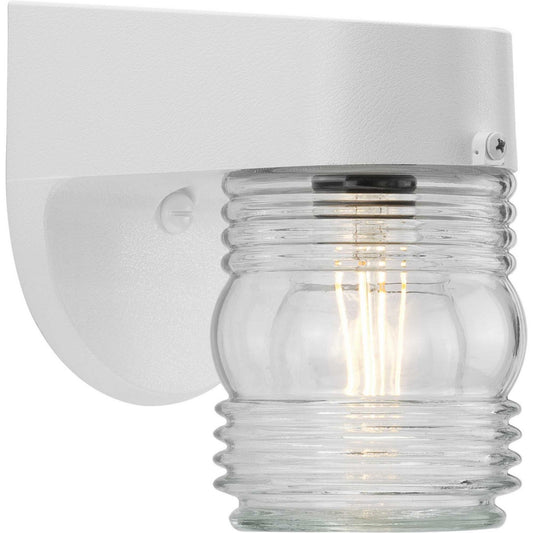 Polycarbonate Outdoor One Light Wall Lantern in White