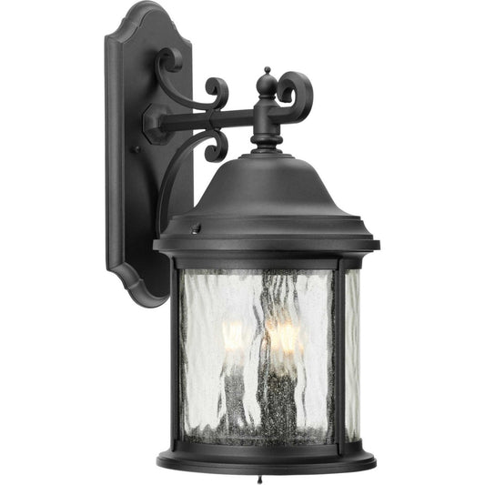 Ashmore Three Light Large Wall Lantern in Textured Black