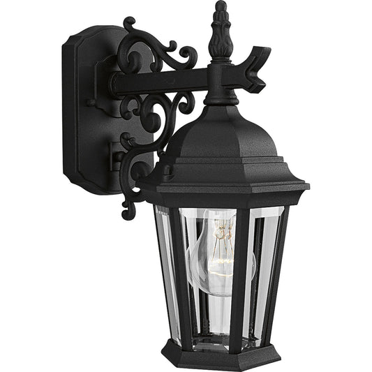 Welbourne One Light Wall Lantern in Textured Black