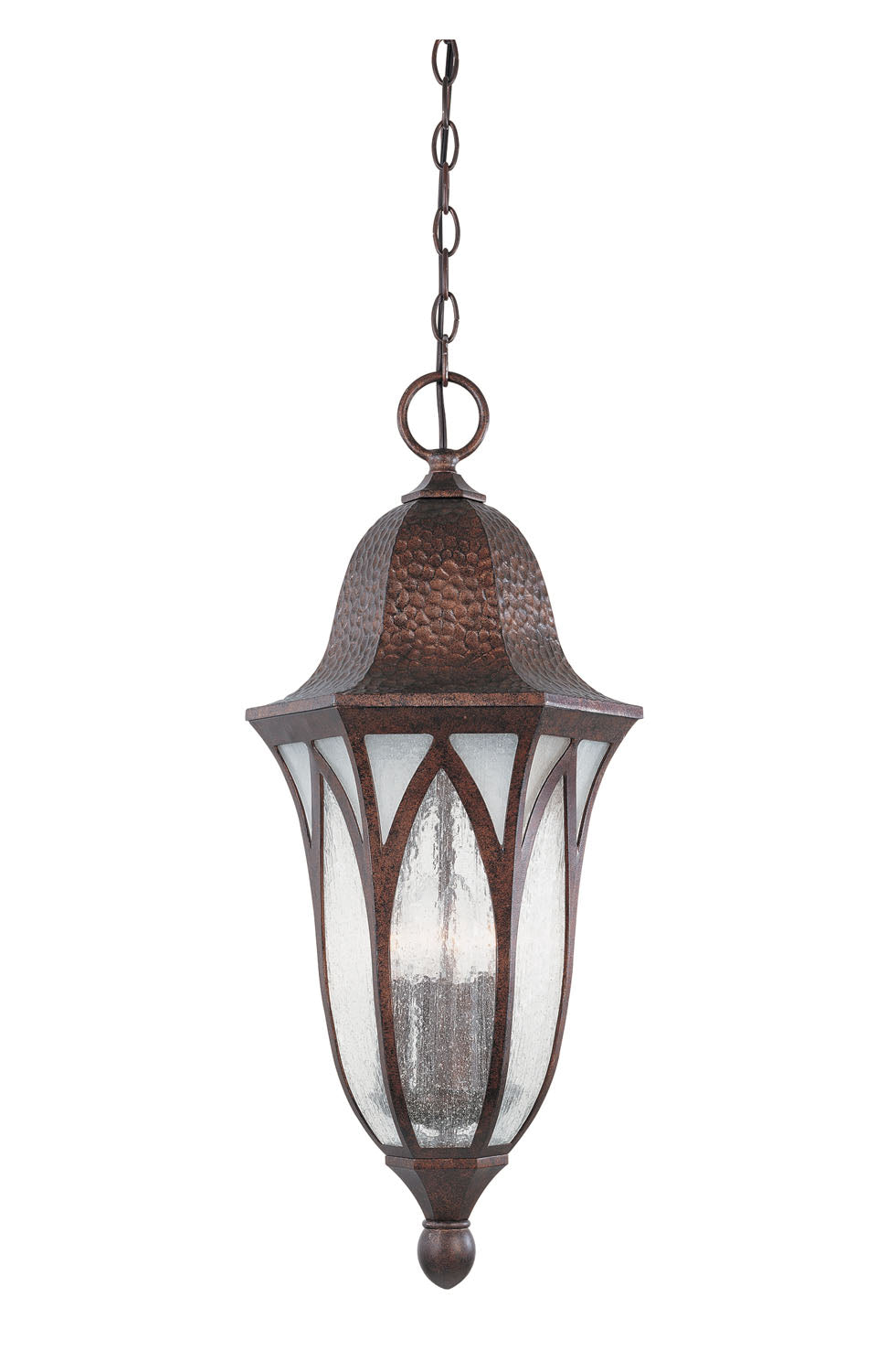 Berkshire Four Light Hanging Lantern in Burnished Antique Copper