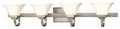 Agilis Four Light Bath in Brushed Nickel