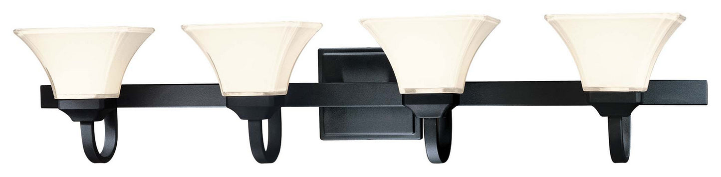 Agilis Four Light Bath in Black