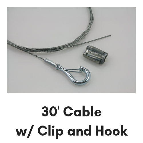 Sival Galvanized Steel Cable (Guy Wire), 1/16" Diameter - 30', 60', 110' or 350' (s), 110 Feet, 1-String Pack