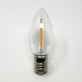 Sival LED Filament C9 Bulb, Plastic, 0.6W, Intermediate (E17) Base, shatter-resistant, 2300K, 25-Pack