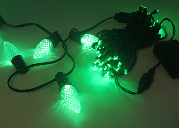 Sival LED C9 RGBWW Color-Changing Christmas Light Bulbs, RGBWW (red/green/blue/warm white), 500-Pack