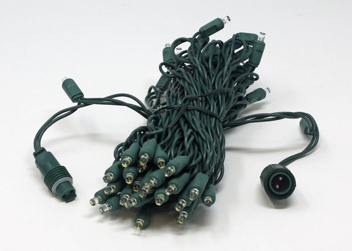 Sival LED RGBWW Polka Dot (5mm) Christmas Light String, 50LT, 6" Spacing, 25 ft., Green Wire, 1-String Pack