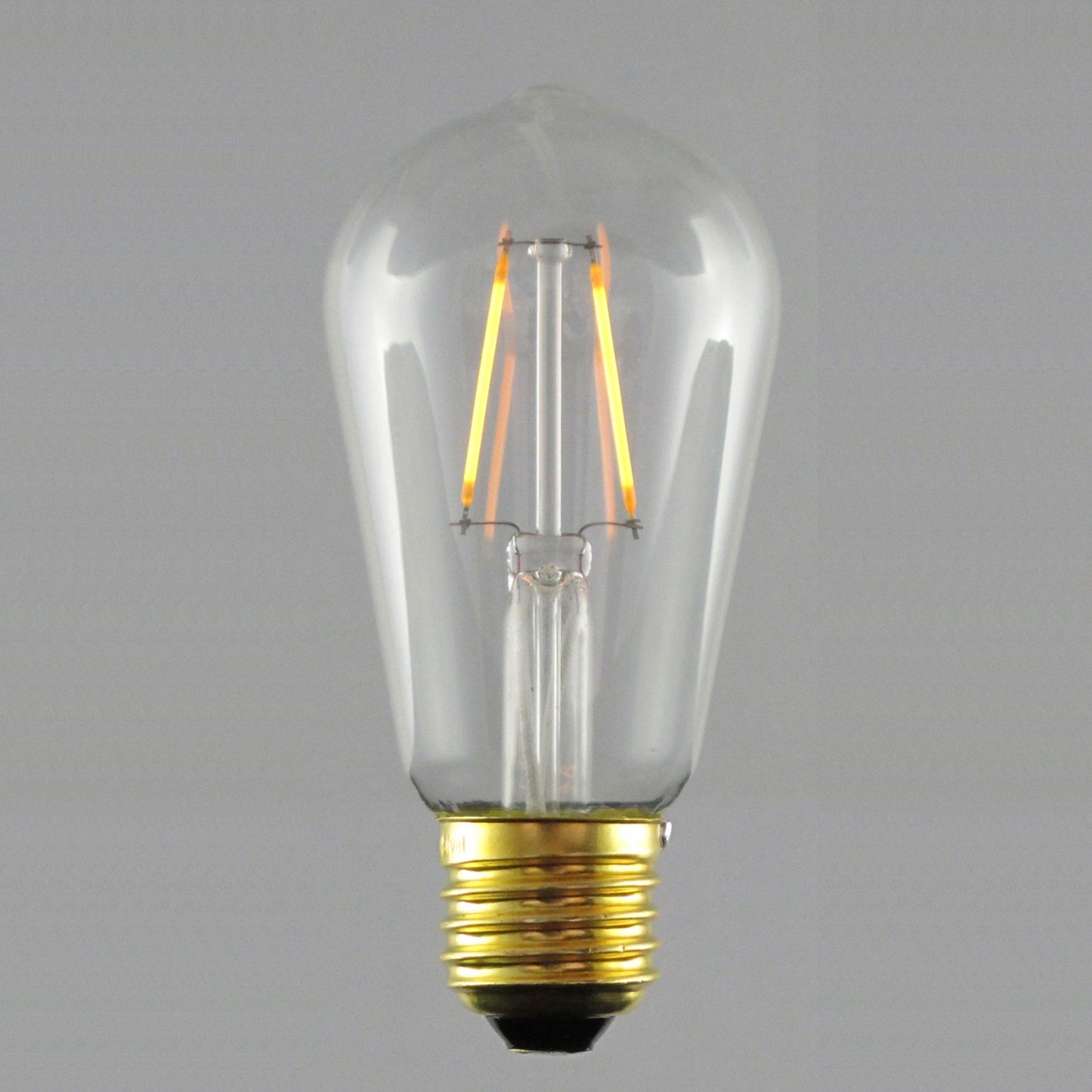 Sival LED Filament ST18 Antique Edison Bulb, 2W, Clear - (Medium Base/E27), 25-Pack