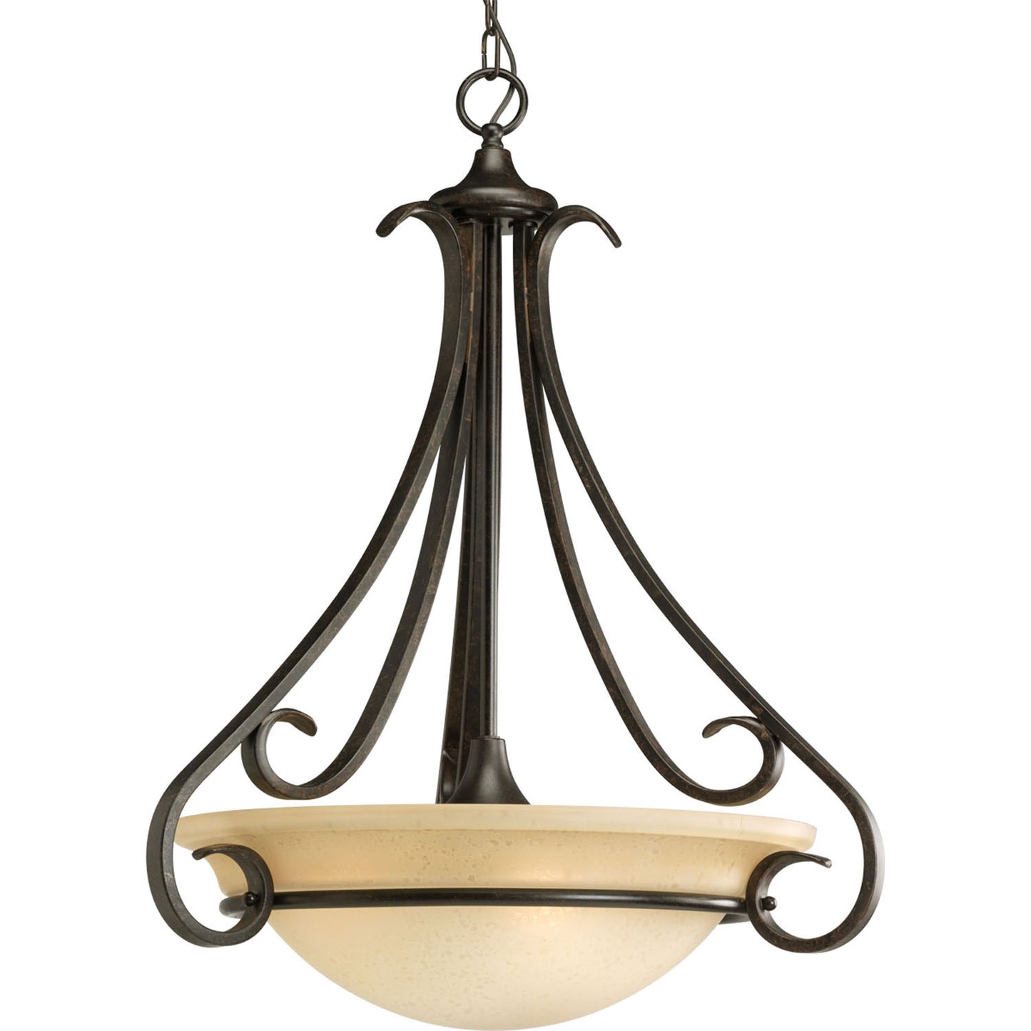 Torino Three Light Pendant in Forged Bronze