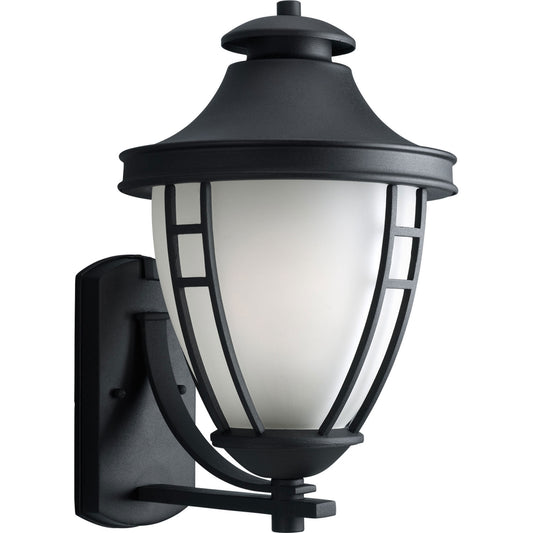 Fairview One Light Wall Lantern in Textured Black