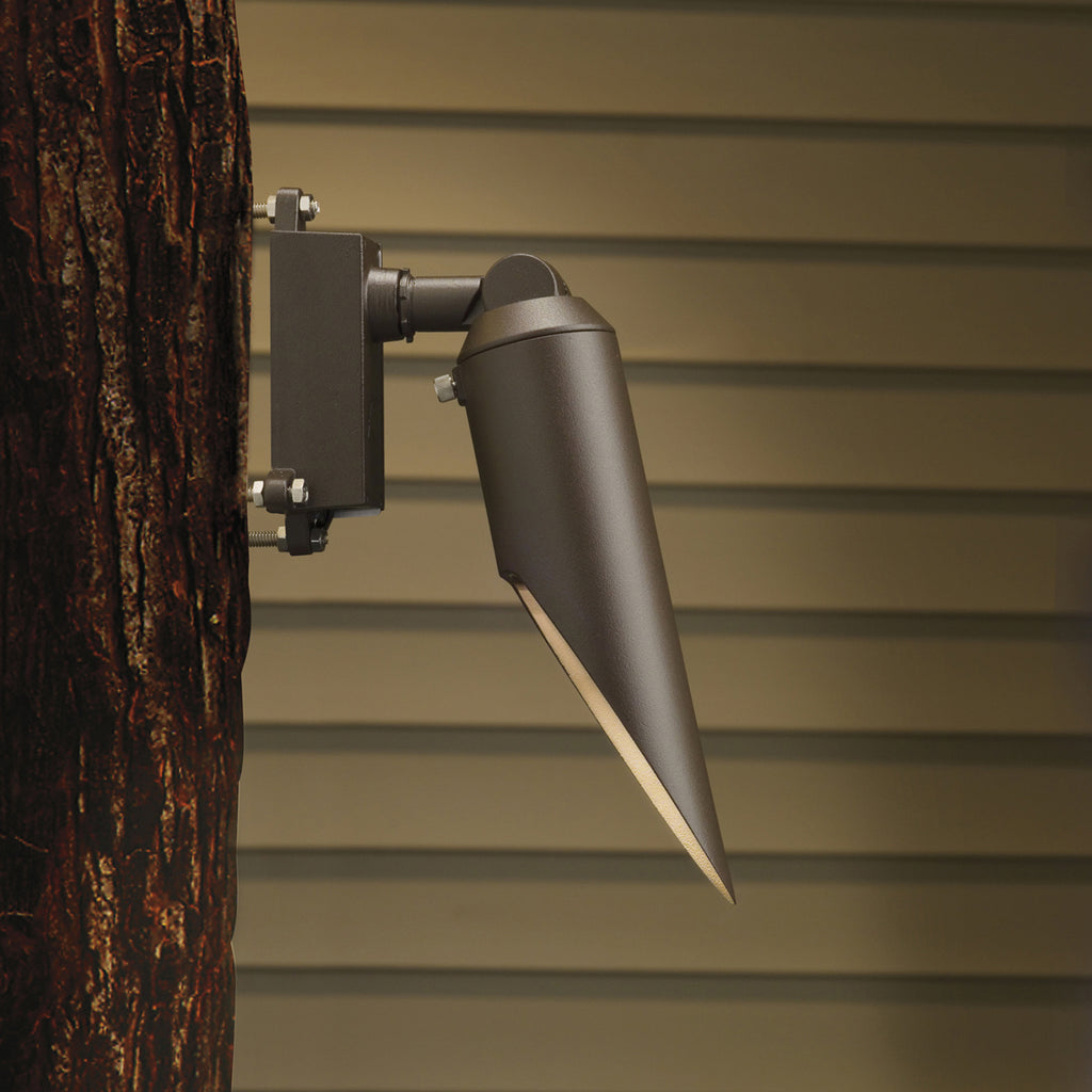 One Light Down Accent in Textured Architectural Bronze