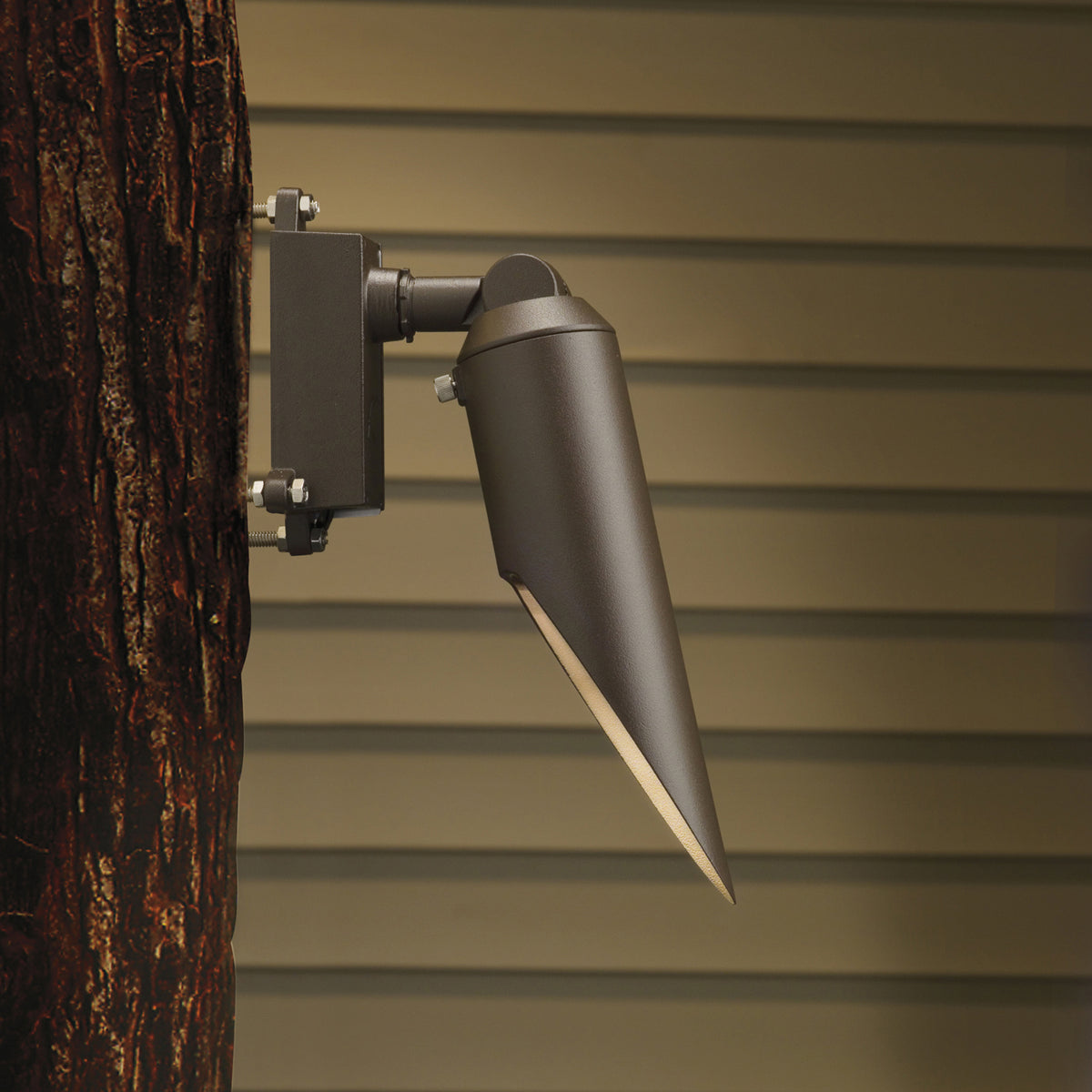 One Light Down Accent in Textured Architectural Bronze