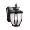 Salisbury One Light Outdoor Wall Mount in Black
