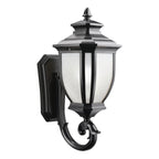 Salisbury One Light Outdoor Wall Mount in Black