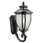 Salisbury One Light Outdoor Wall Mount in Black