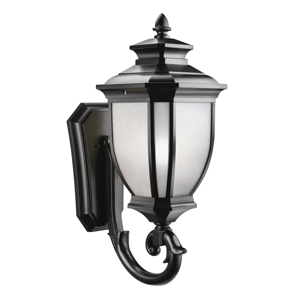 Salisbury One Light Outdoor Wall Mount in Black