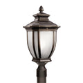 Salisbury One Light Outdoor Post Mount in Rubbed Bronze