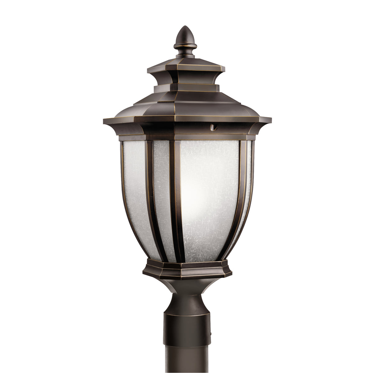 Salisbury One Light Outdoor Post Mount in Rubbed Bronze