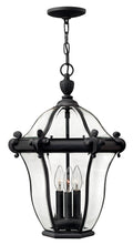 San Clemente LED Hanging Lantern in Museum Black