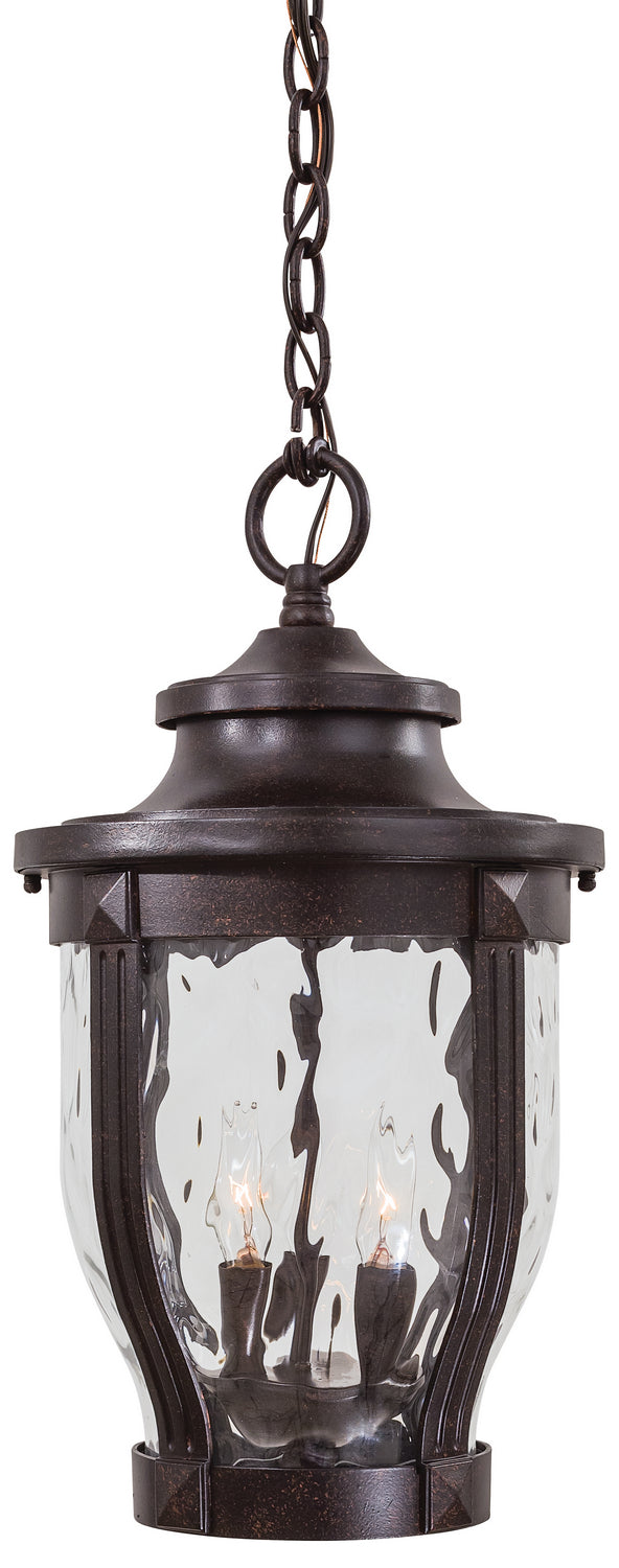 Merrimack Three Light Chain Hung in Corona Bronze